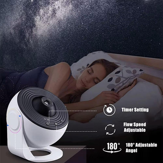 13-in-1 Planetarium Star Projector – 4K HD Rotating Galaxy Lamp with Adjustable Focus & Film Discs – 754 sq ft Coverage, Timer, USB Powered – OEM/ODM Available
