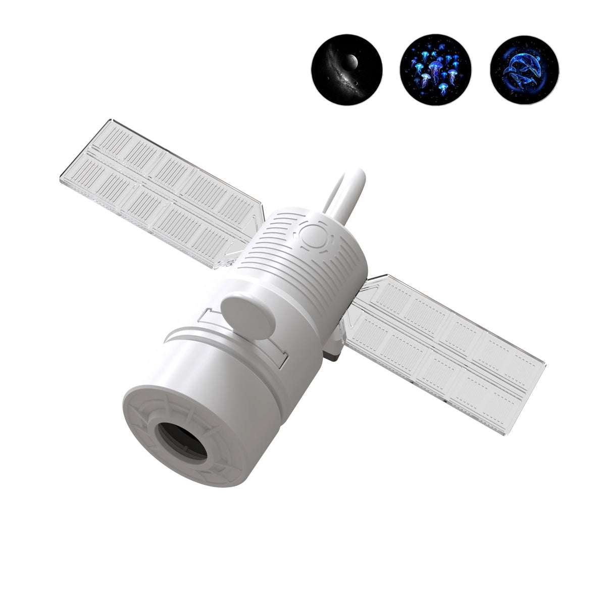 Satellite USB Planetarium Projector & Night Light with Replaceable Slides