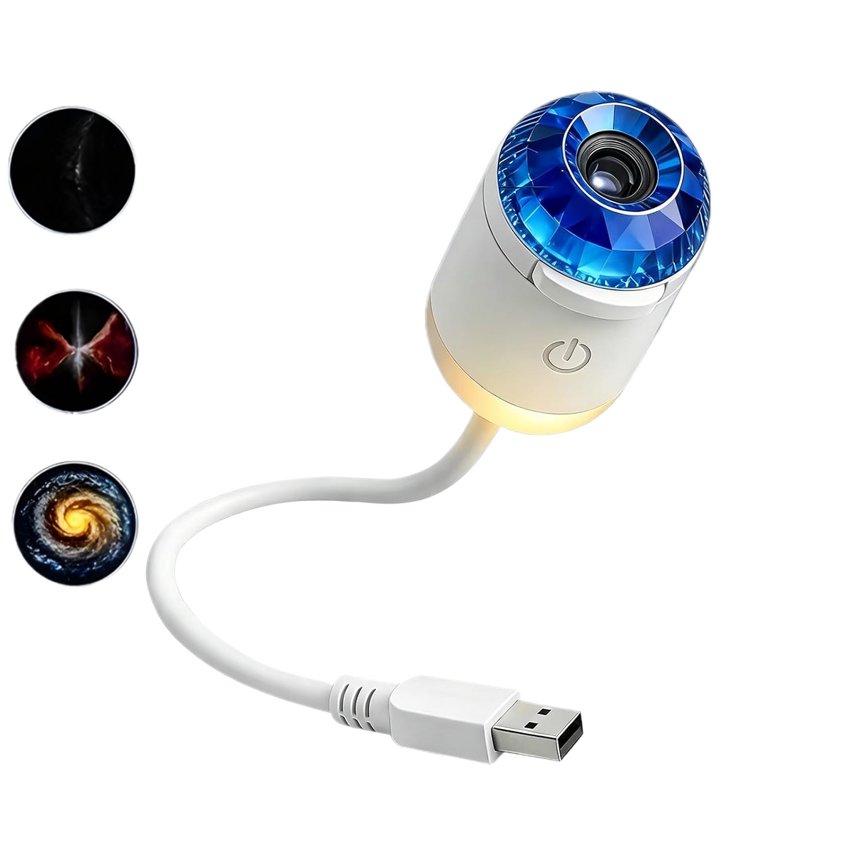 USB Planetarium Star Projector Night Light with Flexible Gooseneck & Replaceable Projection Slides OEM/ODM