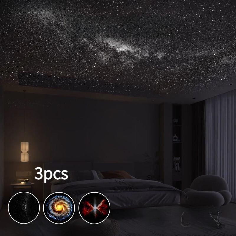 2-in-1 Galaxie-Projektor-Nachtlicht mit flexiblem Schwanenhals-USB – Sternenhimmel-Deckenleuchte, austauschbare Folien, einstellbarer Fokus, Touch-Steuerung – OEM/ODM verfügbar