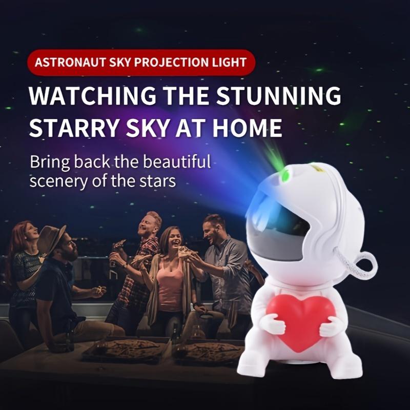 Mini Astronaut Galaxie-Projektor mit Herz-Design – Nebel-Sternenlicht, 360° magnetische Rotation, Fernbedienung für Kinderzimmer & Geschenk – OEM/ODM verfügbar