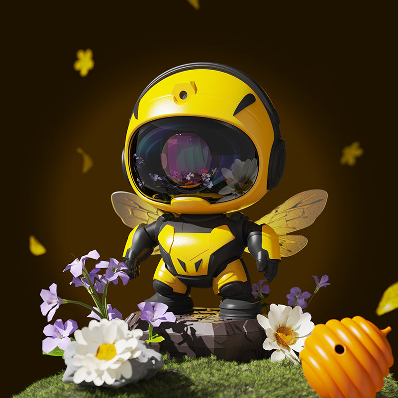 Bienenroboter-Galaxie-Projektor mit Bluetooth-Lautsprecher – Nordlicht-Sternenprojektor, Fernbedienung, Timer, einstellbarer Winkel, LED-Nachtlicht – OEM/ODM verfügbar