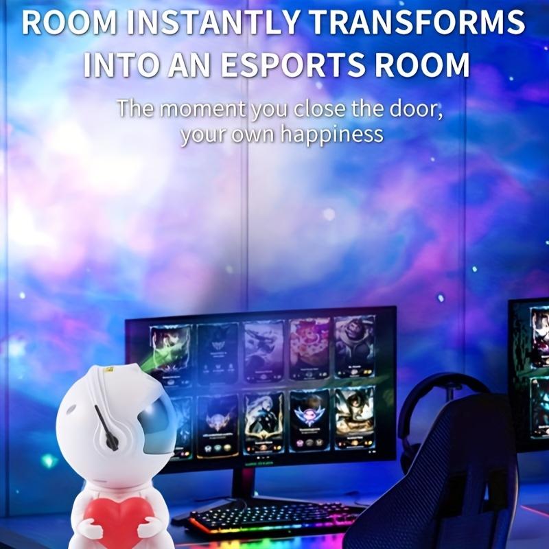 Mini Astronaut Galaxie-Projektor mit Herz-Design – Nebel-Sternenlicht, 360° magnetische Rotation, Fernbedienung für Kinderzimmer & Geschenk – OEM/ODM verfügbar