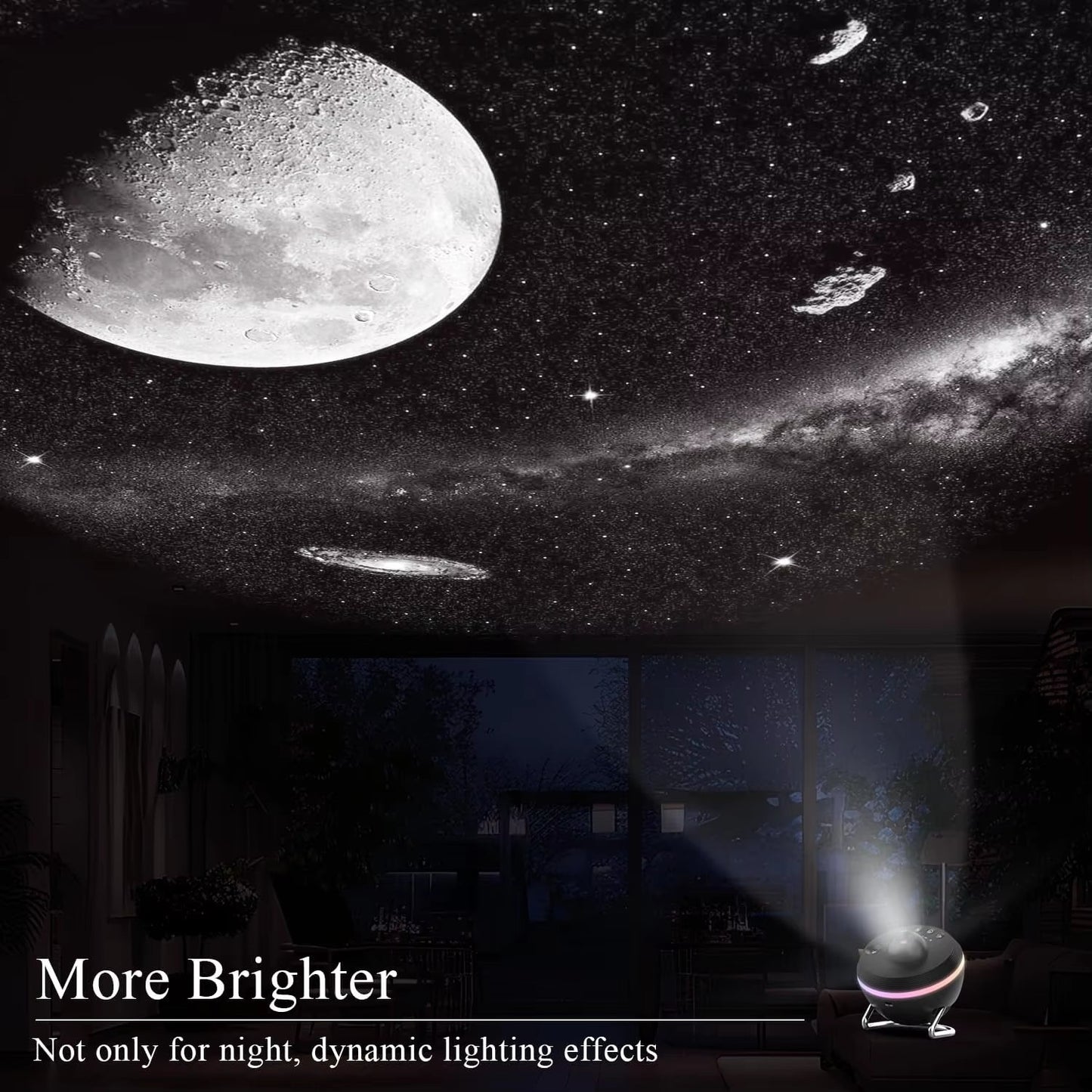 Proyector de galaxias de planetario 4K HD 13 en 1 con enfoque ajustable – Lámpara proyectora de estrellas con discos de película, temporizador, cubierta de domo para el hogar y dormitorio – OEM/ODM disponible