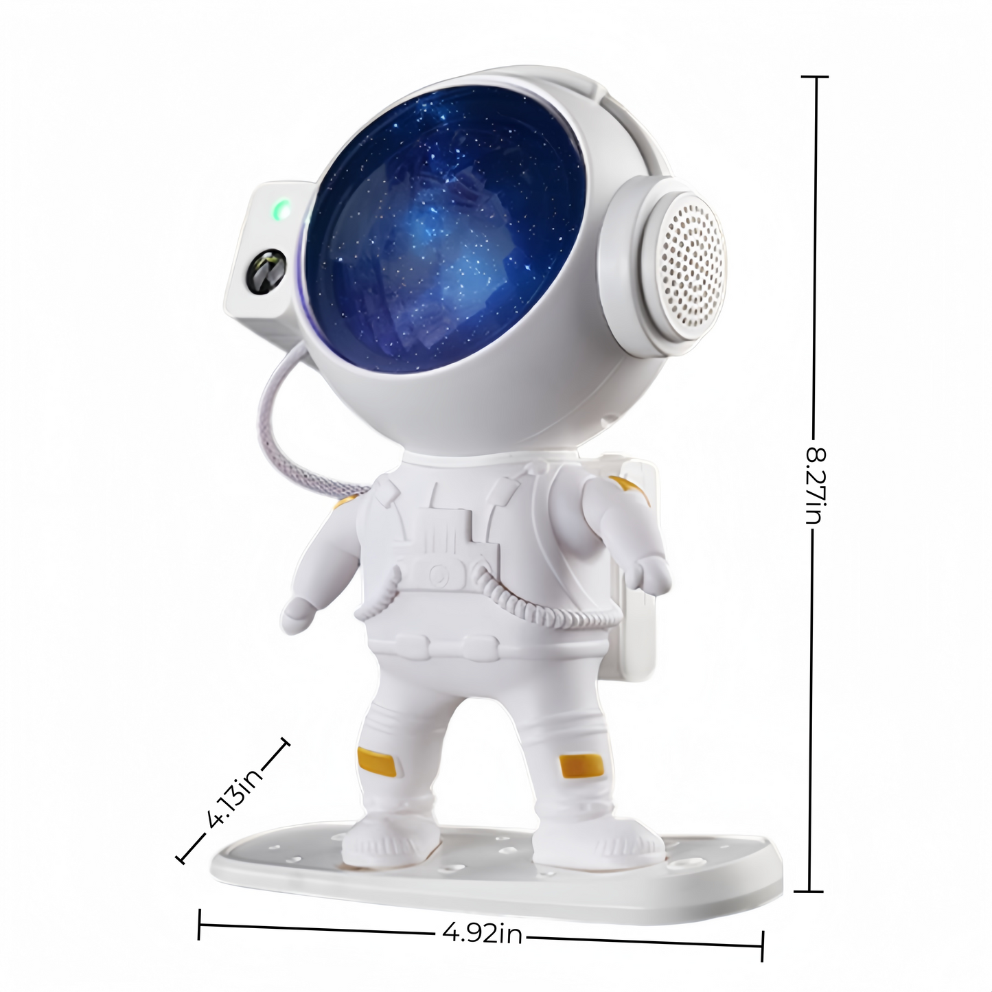 Proyector Astronauta Galaxia con Altavoz Bluetooth y Ruido Blanco – 16 Efectos de Aurora, Luz Nocturna con Rotación Magnética 360°, Control Remoto, Temporizador – OEM/ODM Disponible