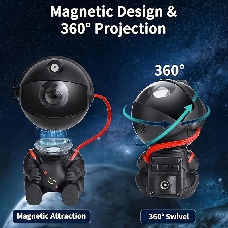 Mini Astronaut Galaxy Projector Night Light – USB Powered Nebula Star Projector with Remote Control for Kids Room & Gift – OEM/ODM Available