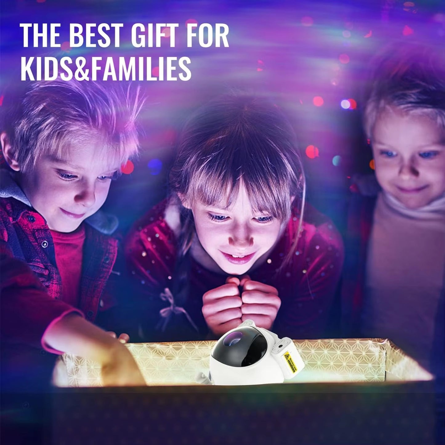 Astronaut Galaxie-Sternprojektor LED-Nebel-Nachtlicht mit Fernbedienung – Coole Weltraumprojektionslampe, 8 Nebeleffekte, einstellbarer Winkel, Timer – Geschenk für Kinder und Erwachsene – OEM/ODM verfügbar