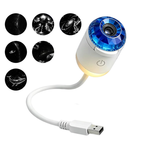 USB Planetarium Star Projector Night Light with Flexible Gooseneck & Replaceable Projection Slides OEM/ODM