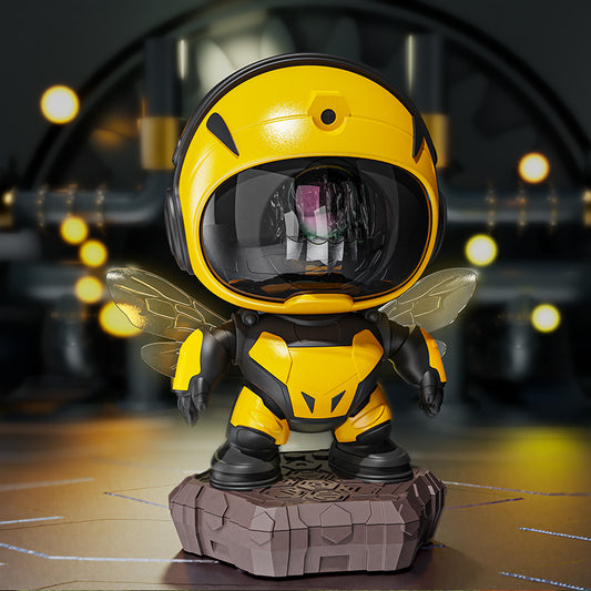 Bienenroboter-Galaxie-Projektor mit Bluetooth-Lautsprecher – Nordlicht-Sternenprojektor, Fernbedienung, Timer, einstellbarer Winkel, LED-Nachtlicht – OEM/ODM verfügbar