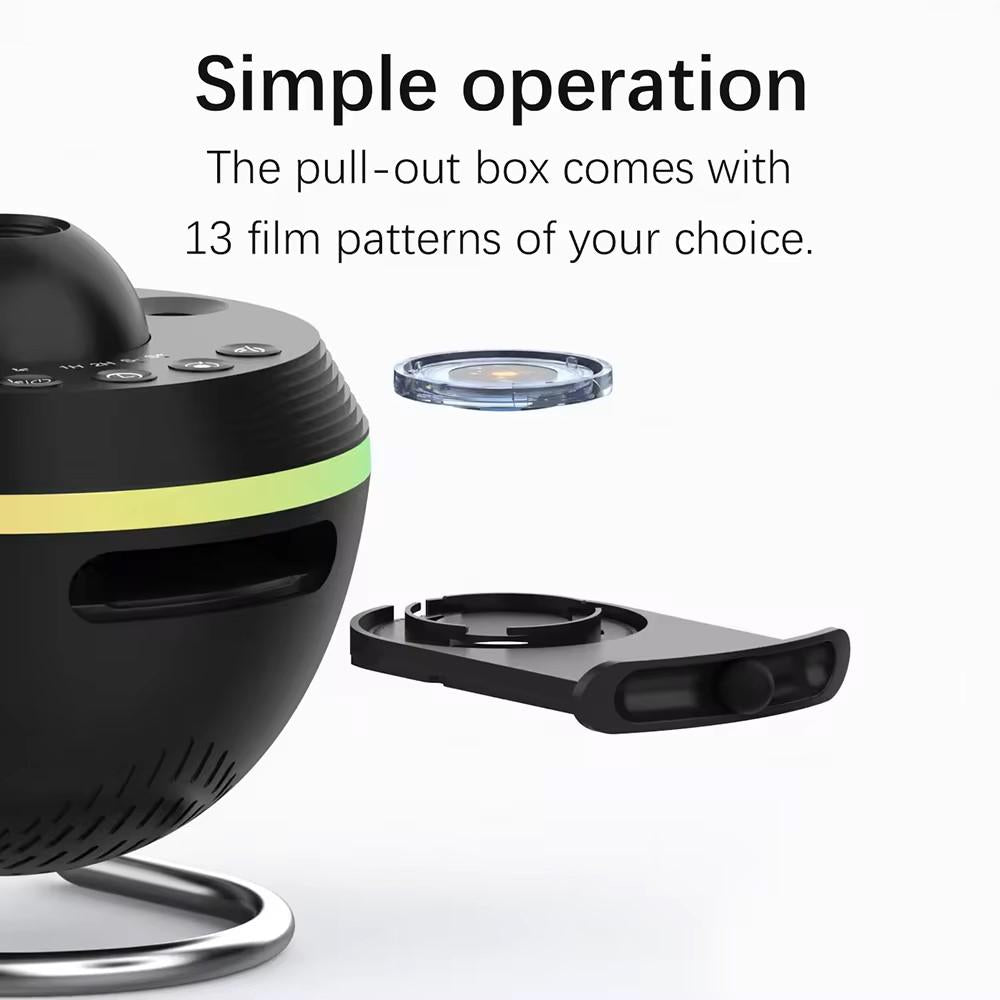 Proyector de galaxias de planetario 4K HD 13 en 1 con enfoque ajustable – Lámpara proyectora de estrellas con discos de película, temporizador, cubierta de domo para el hogar y dormitorio – OEM/ODM disponible