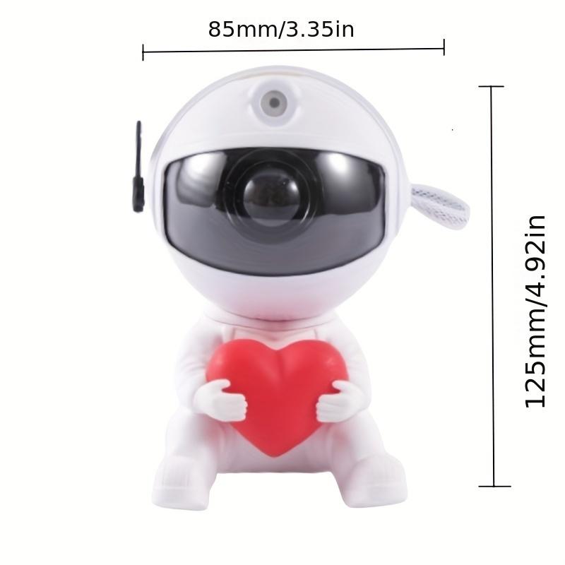 Mini Astronaut Galaxie-Projektor mit Herz-Design – Nebel-Sternenlicht, 360° magnetische Rotation, Fernbedienung für Kinderzimmer & Geschenk – OEM/ODM verfügbar