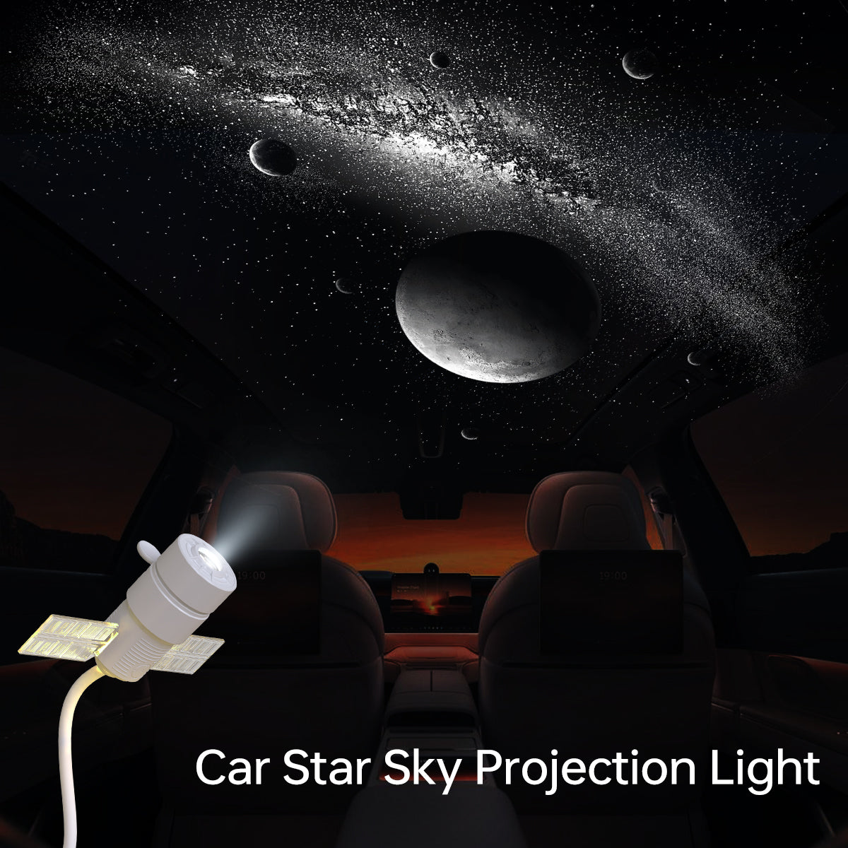 Satellite USB Planetarium Projector & Night Light with Replaceable Slides
