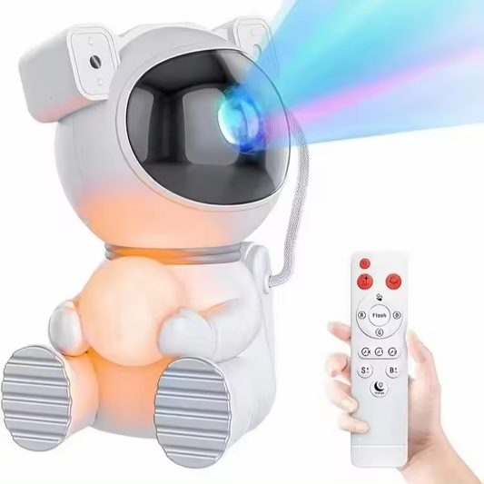 Astronaut Galaxy Projector with Moon Lamp – Nebula Star Night Light, Magnetic 360° Rotation, Remote Control, Timer for Kids Bedroom – OEM/ODM Available
