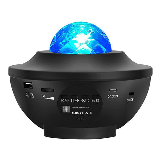 Galaxy Star Projector Gift Nebula Projection Lamp with Bluetooth Speaker Water Ripple Light USB Music Sync and Timer for Holiday Decor OEM/ODM Available