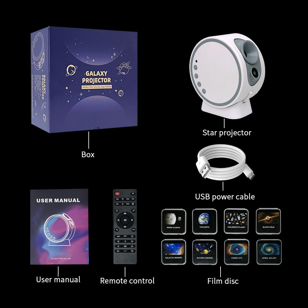 8-in-1 Planetarium Galaxy Star Projector with Shooting Star Effect, Bluetooth Speaker, 12 White Noise Sounds & 360° Rotation – OEM/ODM Available