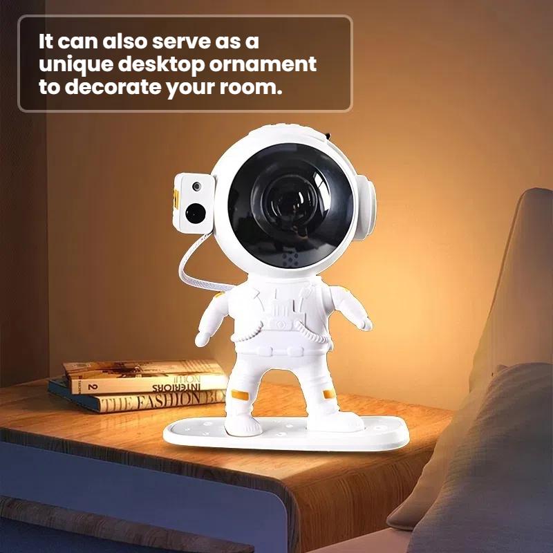 Proyector Astronauta Galaxia con Altavoz Bluetooth y Ruido Blanco – 16 Efectos de Aurora, Luz Nocturna con Rotación Magnética 360°, Control Remoto, Temporizador – OEM/ODM Disponible