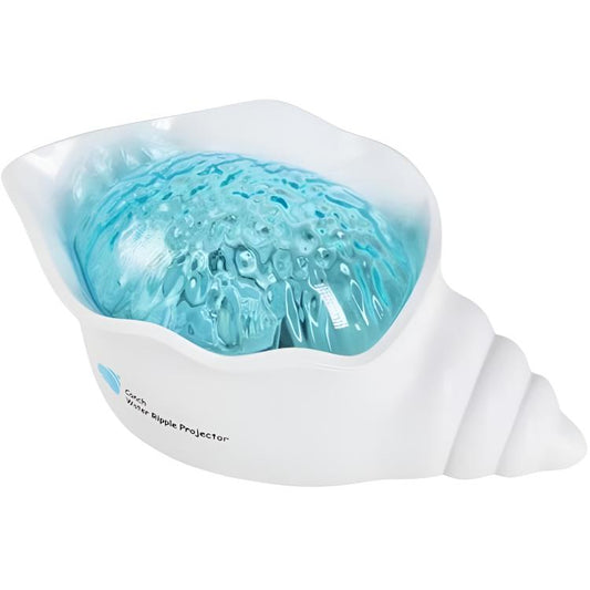 Rechargeable Conch Aurora Ocean Wave Projector Night Light with White Noise & Adjustable Brightness OEM/ODM
