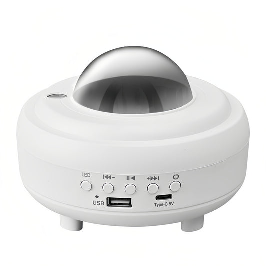 Galaxy Projector with Bluetooth Speaker Northern Lights Aurora Projector with 8 Modes Moon and Mood Ambient Lighting for Bedroom Kids Adults Room Cord Powered OEM/ODM Available
