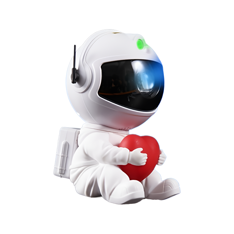 Mini Astronaut Galaxie-Projektor mit Herz-Design – Nebel-Sternenlicht, 360° magnetische Rotation, Fernbedienung für Kinderzimmer & Geschenk – OEM/ODM verfügbar